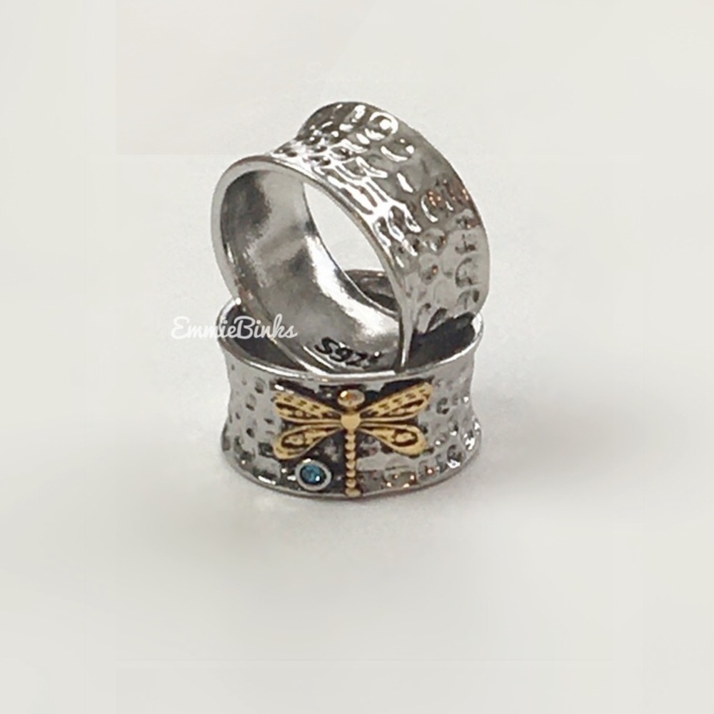 RESTOCKED New FP Textured Dragonfly Band Statement Ring - Picture 9 of 13